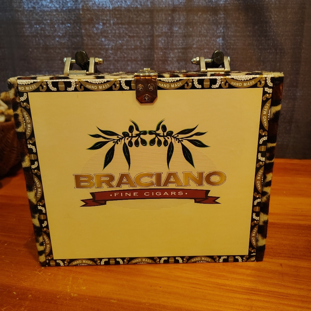 Braciano Cigar Box Purse. With Nuns In Bumper Cars
